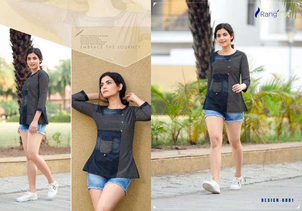 Rangjyot Style Designer Denim Westrn Top 